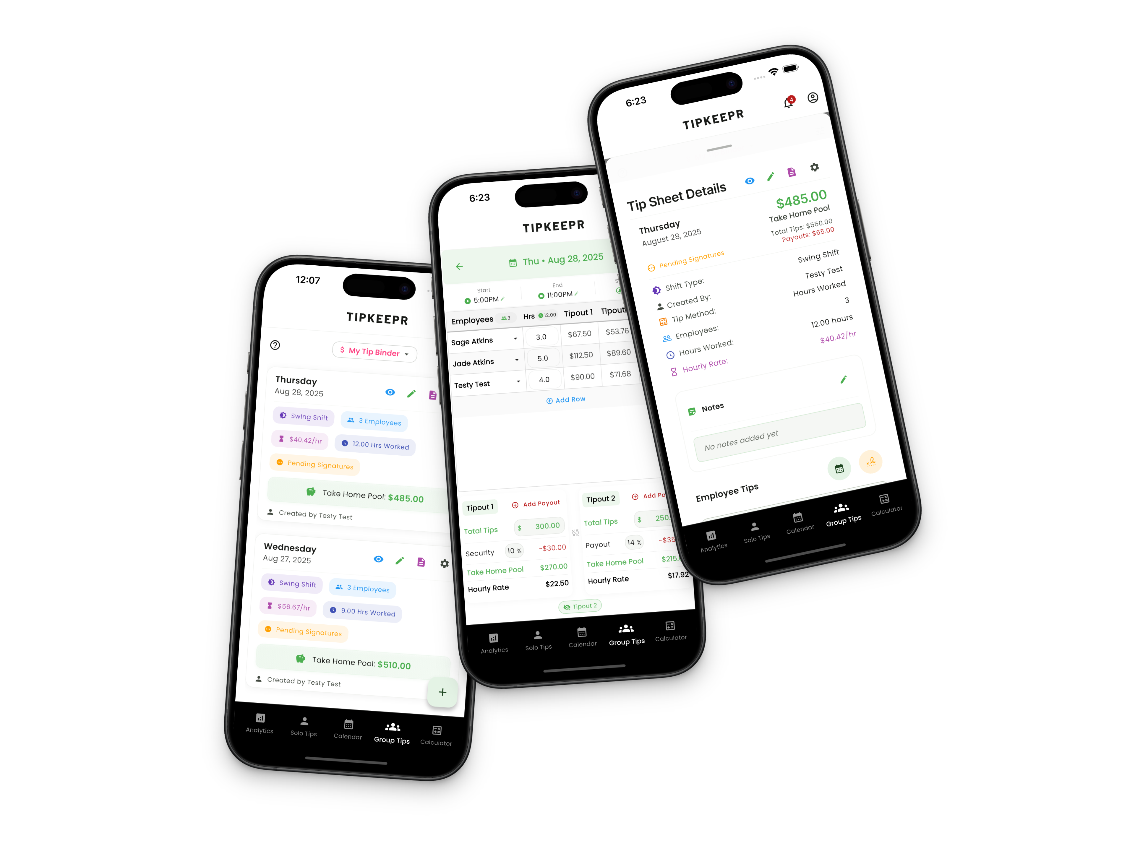 TipKeepr web dashboard showing enterprise tip management interface